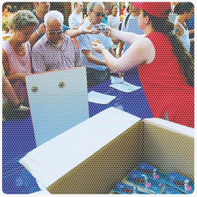 Wassersparset-Verteilaktion